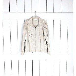 Vintage Great Cavalier by St Paul windbreaker bomber jacket embroidered floral